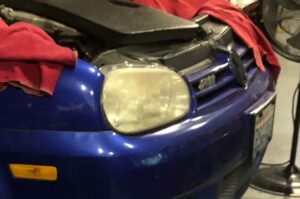 Mk4 Golf R32 Headlight Lens Refurbishing