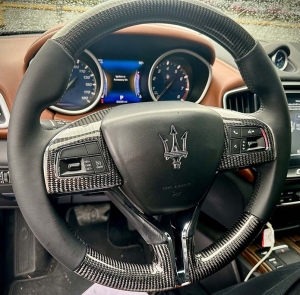 Carbon Fiber Maserati Steering Wheel •...